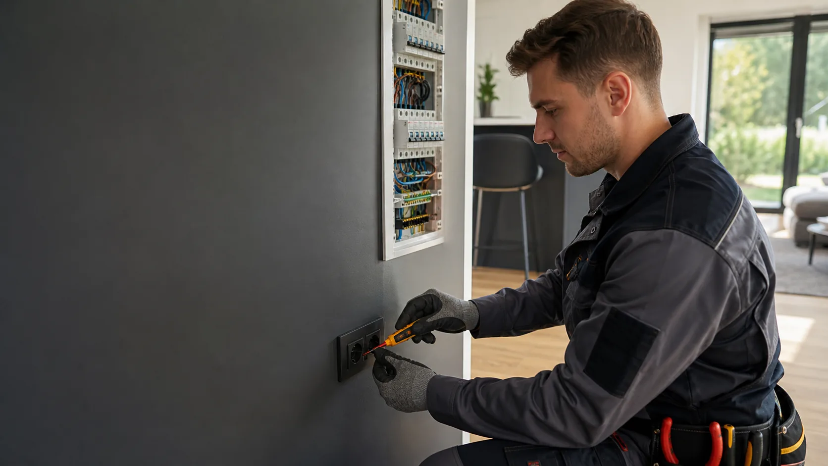Elektriko paslaugos tikrinant elektros instaliaciją